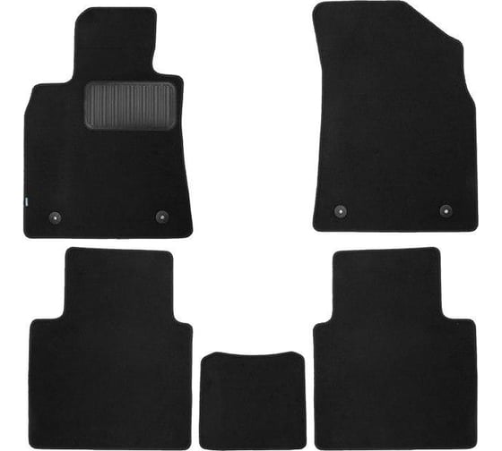 Коврики в салон Premium Klever GEELY GC9, 2016- сед., 5 шт. текстиль, КLEVER03751122110kh 1