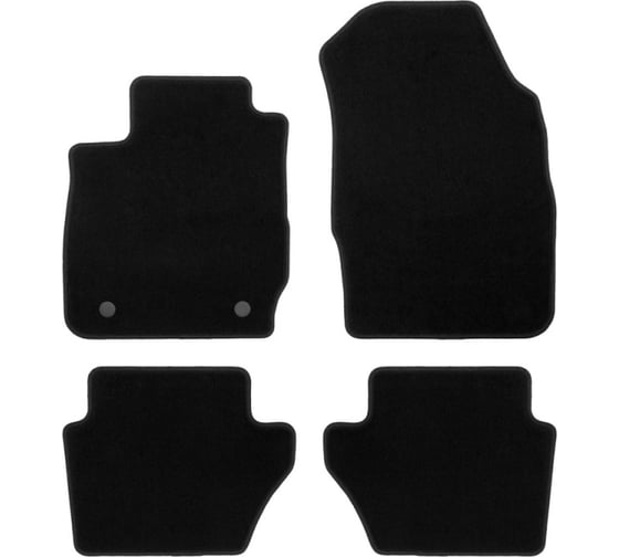 Коврики в салон Econom Klever FORD Fiesta 3D 2008-2012, хб., 4 шт. текстиль КLEVER01162301200k 1
