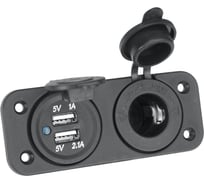 Комбинированная розетка РИФ с USB, 3,1А, на монтажной панели RIF22-4-1009100 24884409