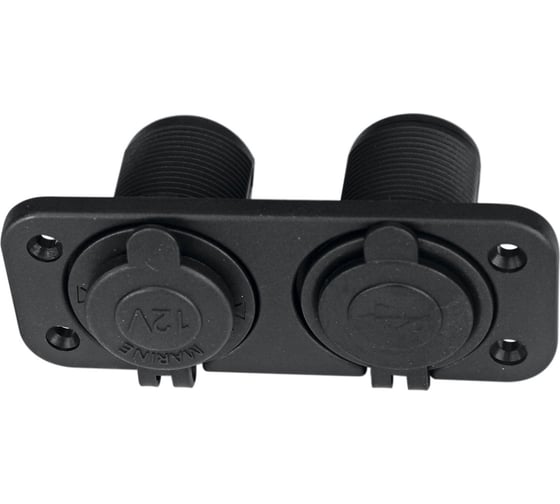 Комбинированная розетка РИФ с USB, 3,1А, на монтажной панели RIF22-4-1009100