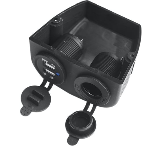 Комбинированная розетка с USB РИФ 3,1А, в корпусе RIF22-4-1009200