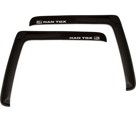 Дефлектор окон REIN MAN TGX, накладной, скотч 3М, дымчатый 2 шт. RЕINWV862 1