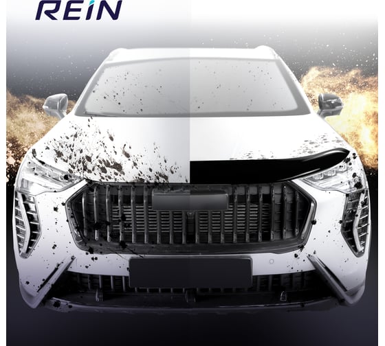 Дефлектор капота REIN LADA GRANTA FL 2018-, седан, короткий RЕINHD965