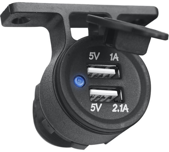 Розетка-USB РИФ 3,1А на кронштейне RIF22-4-1009000
