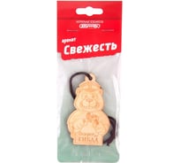 Ароматизатор SKYWAY подвесной, деревянный медведь "Оберег от ГИБДД", свежесть S03405037