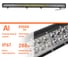 Светодиодная фара Airline двухрядная балка, 96 LED комбинированный свет, 288W, 1116x78x65мм, 12/24V ALED055 2