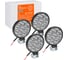 Круглая светодиодная фара Airline 9 LED направленный свет, 9W, 83x83x22 мм, 12V, комплект 4 шт. STANDART ALED033 1