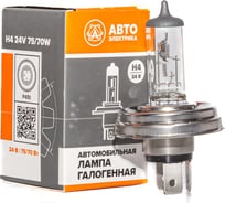 Автолампа АВТОЭЛЕКТРИКА h4 24-75/70 p45t, галогенная 24 в, 09.02403 31475433