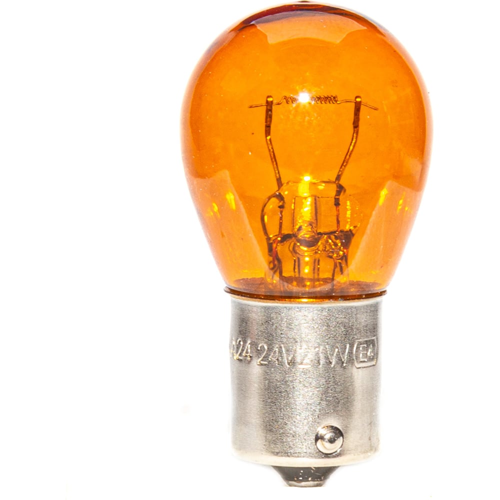 Автолампа АВТОЭЛЕКТРИКА а24-21-2 ba15s orange оранжевая, 24 в, 09.02361 ...