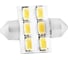 Автолампа диод SKYWAY T11, 6 SMD диодов, 1-контакт, 32 мм., белая, салон, номер S08201184 1