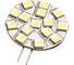 Автолампа диод SKYWAY G4, 15 SMD диодов, 1-контактная, белая, габариты, стопы SG4-15SMD-3528 W 1