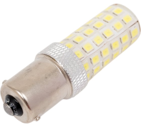 Автолампа диод SKYWAY S25, 57 SMD, с цоколем, 1-контакт, белая 1156 S08201034