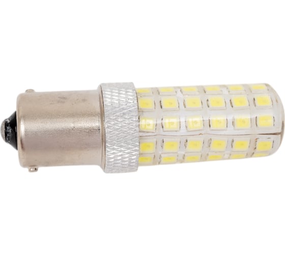 Автолампа диод SKYWAY S25, 57 SMD, с цоколем, 1-контакт, белая 1156 S08201034