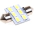 Автолампа диод SKYWAY T11, 6 SMD, блистер c цоколем, 32 мм., 1-контактная, белая, салон S08201174 2
