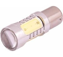 Автолампа диод SKYWAY S25, 5 SMD диодов, BA15s, 1-контактная, белая, противотуманная, стопы, задний ход S08201055