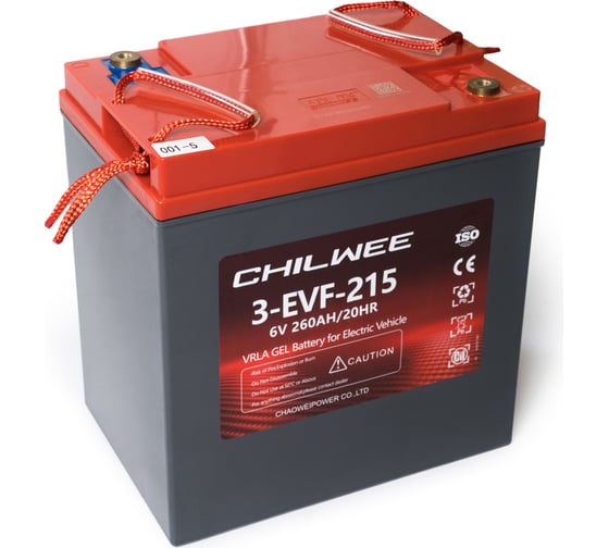 Аккумуляторная батарея Chilwee 3-EVF-215A 6V-240AH/С5 6-EVF-215