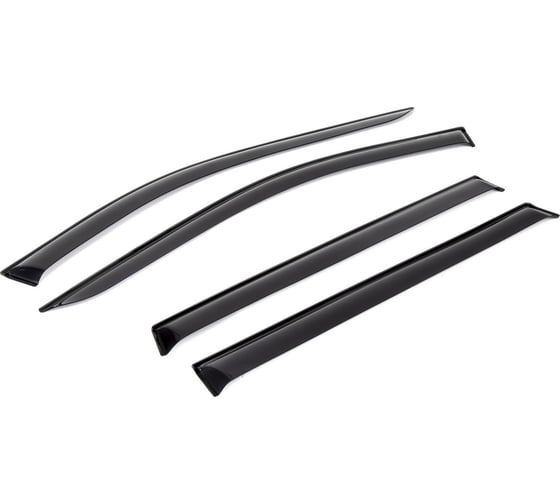 Дефлекторы для окон AutoFlex Hyundai Solaris седан 2017-, поликарбонат, 4 шт., 823104 1