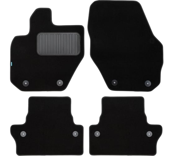 Коврики в салон Klever Premium VOLVO XC60 АКПП 2008- внед., 4 шт. текстиль КLEVER03500922110kh 1