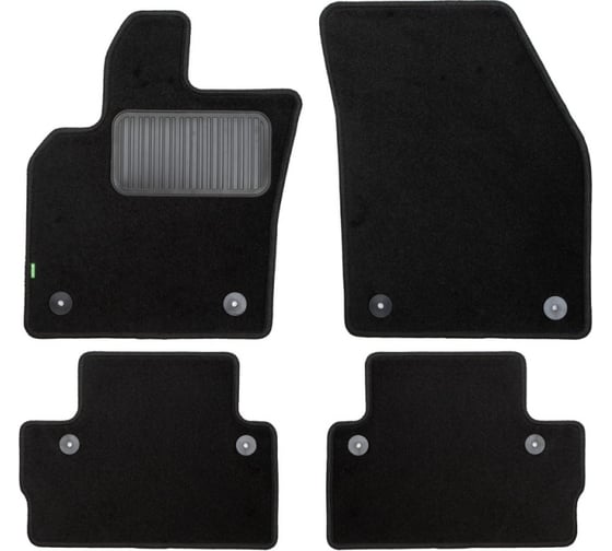 Коврики в салон Klever Standard VOLVO C30 АКПП 2006-2009, 2010- хб., 4 шт. КLEVER02500601210kh 1