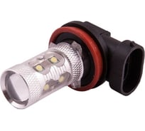 Автолампа диод H11 SKYWAY 50W 10 SMD диодов 1-конт, белая S08201004