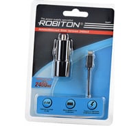 App04 Car Charging Kit 2.4A iPhone/iPad Robiton, /12-24V/, BL1 14261