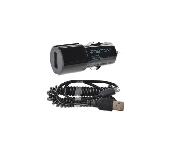 App04 Car Charging Kit 2.4A iPhone/iPad Robiton, /12-24V/, BL1 14261