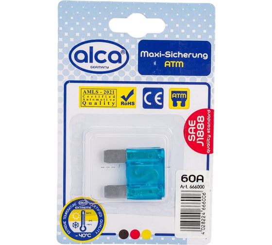 Флажковые предохранители Alca 60 А 666000