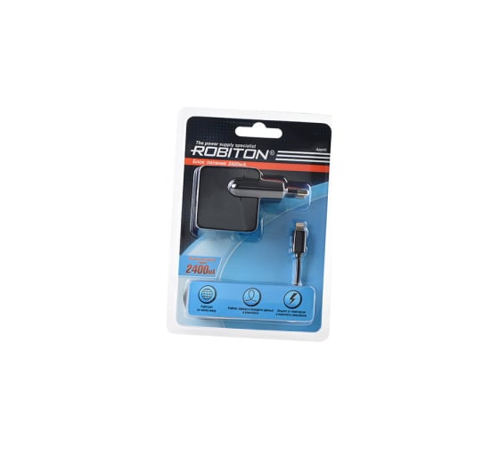 App05 Charging Kit 2.4A iPhone/iPad Robiton, /100-240V/, BL1 14266 1