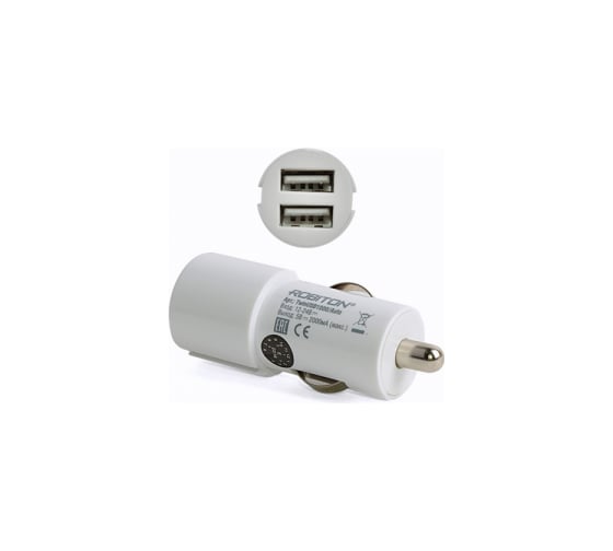 TwinUSB1000/Auto Robiton, 2100 мА, с 2 USB входом, /12-24V/, BL1 13776