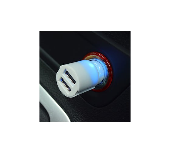 TwinUSB1000/Auto Robiton, 2100 мА, с 2 USB входом, /12-24V/, BL1 13776