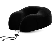 Подушка для путешествий RoadLike с эффектом памяти, черная Travel Smart