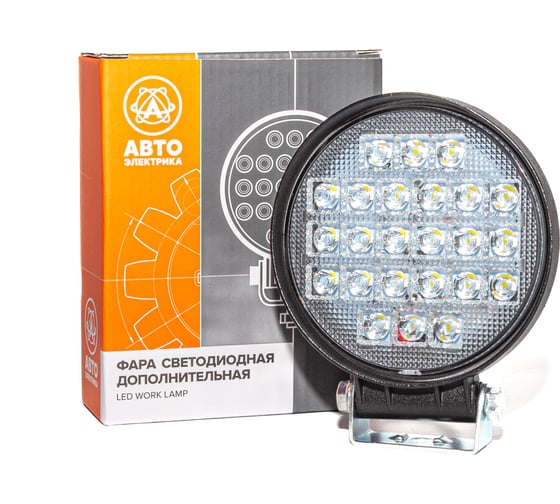 Фара АВТОЭЛЕКТРИКА ae72r-24led-42hc круглая, направленный свет, 24 диодов, 72 w, 115x42x142, 12/24v 09.02421