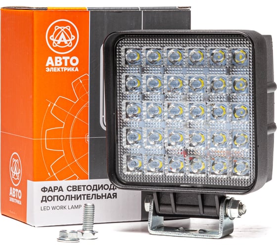Фара АВТОЭЛЕКТРИКА ae90s-30led-65hc квадратная, направленный свет, 30 диодов, 90 w, 110x65x140, 12/24 v 09.02415 1