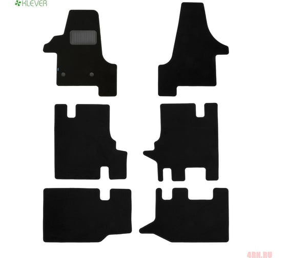 Коврики в салон Klever, Premium VOLKSWAGEN Transporter 2003-, мв., 6 шт, КLEVER04514222112kh 1
