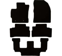 Коврики в салон Klever, Econom TOYOTA Verso АКПП 2009-2012, мв., 5 шт. текстиль, КLEVER01482001200k