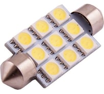 Автолампа диод SKYWAY T11*C5W* 12V 9 SMD диодов1-контактная Белая Салон, номер S08201188