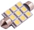 Автолампа диод SKYWAY T11*C5W* 12V 9 SMD диодов1-контактная Белая Салон, номер S08201188 1