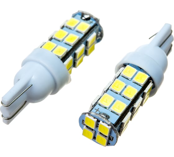 Автолампа диод SKYWAY T10*W5W* 12V 25 SMD Блистер без цоколя 1-конт Белая Гарабиты, номер, салон S08201339 16153809