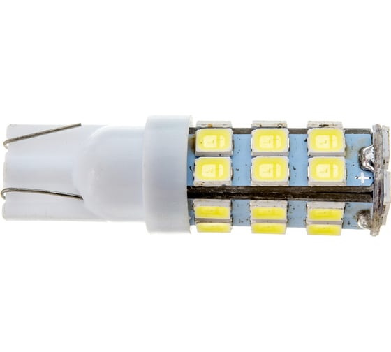 Автолампа диод SKYWAY T10*W5W* 12V 25 SMD Блистер без цоколя 1-конт Белая Гарабиты, номер, салон S08201339