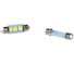 Автолампа диод SKYWAY T11*C5W* 12V 3 SMD Блистер с цоколем 1-конт Белая Cалон,номер S08201351 1