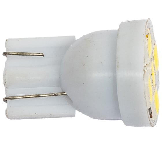 Автолампа диод SKYWAY T10*W5W* 12V 5 SMD Блистер без цоколя 1-конт Белая компл. 2 шт. Габариты, S08201341
