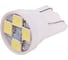 Автолампа диод SKYWAY T10W5W 12V 4 SMD Блистер без цоколя 1-конт, белая, комплект 2 шт., габариты S08201340 1