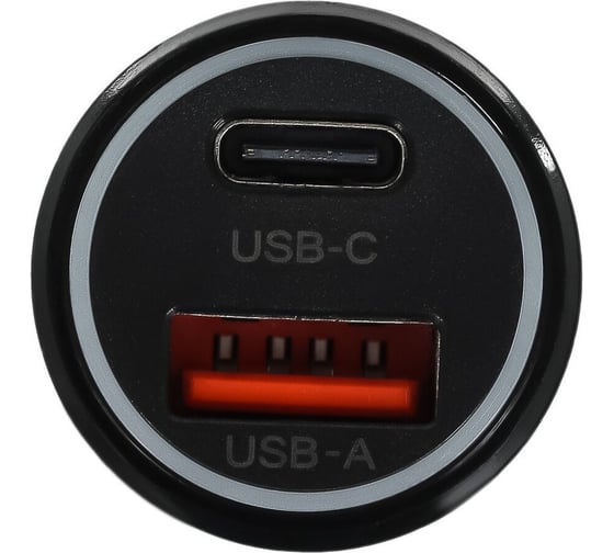 Автомобильное зарядное устройство BURO BUCN1 18W 3A (PD+QC) USB-C/USB-A универсальное, черный BUCN18P110BK 1656962