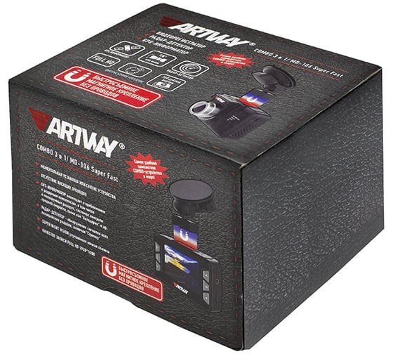 Видеорегистратор Artway 3 в 1 Super Fast COMBO MD-106