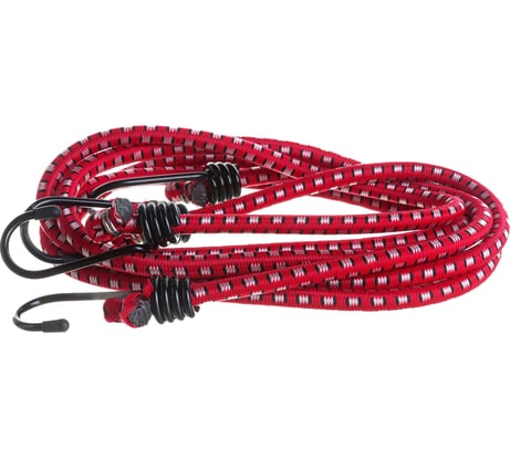 Крепежный шнур ЗУБР резиновый 120 см со стальными крюками 2 шт 40507-120