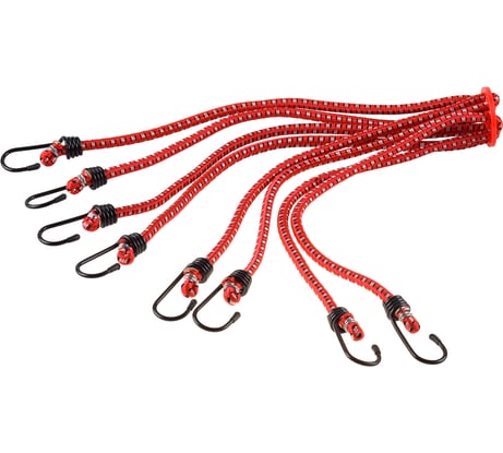 Резинки для крепления багажа ЗУБР Паук 8 крюков, d 8 мм 40509-8