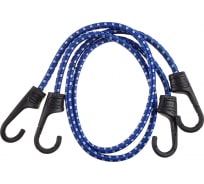 Крепежный шнур Зубр резиновый 120 см пластиковые крюки со стальным сердечником 2 шт 40508-120