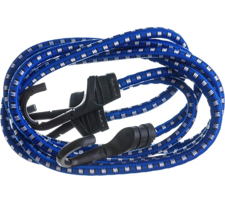 Крепежный шнур ЗУБР резиновый 100 см d 8 мм пластиковые крюки со стальным сердечником 2 шт 40508-100