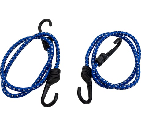 Крепежный шнур ЗУБР резиновый 80 см, крюки со стальным сердечником 2 шт 40508-080