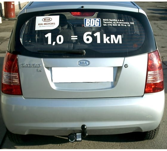 Фаркоп Steinhof для Kia Picanto хетчбек 5 дверей 2004-2011 Тип шара A K-005